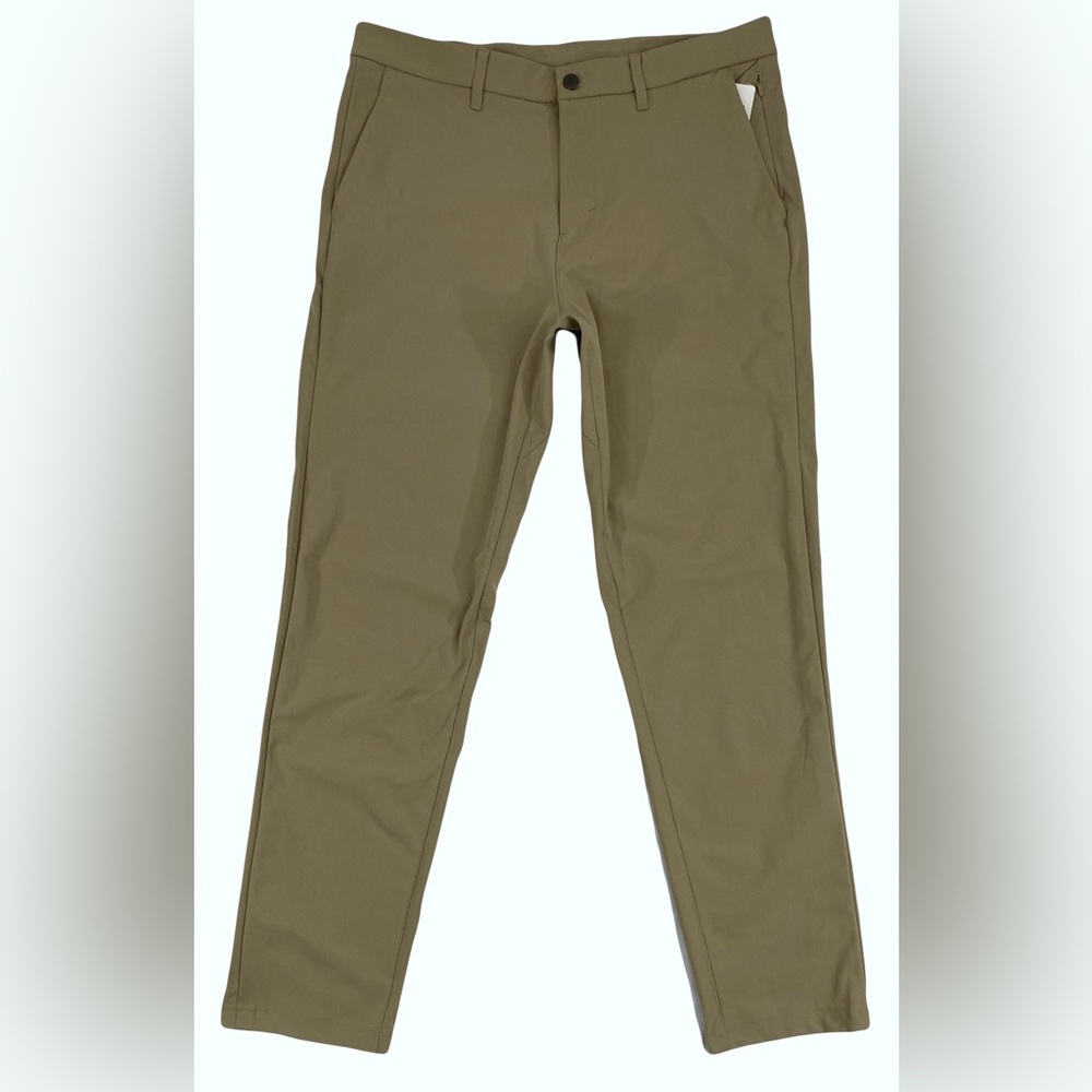 Lululemon Men’s Khaki Tofino Sand Commission Slim Fit Pants 36